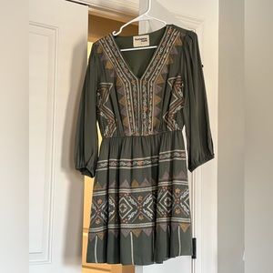 Green Bohemian Dress